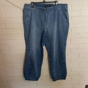 Never worn nwot Ashley Stewart crop jeans size 20